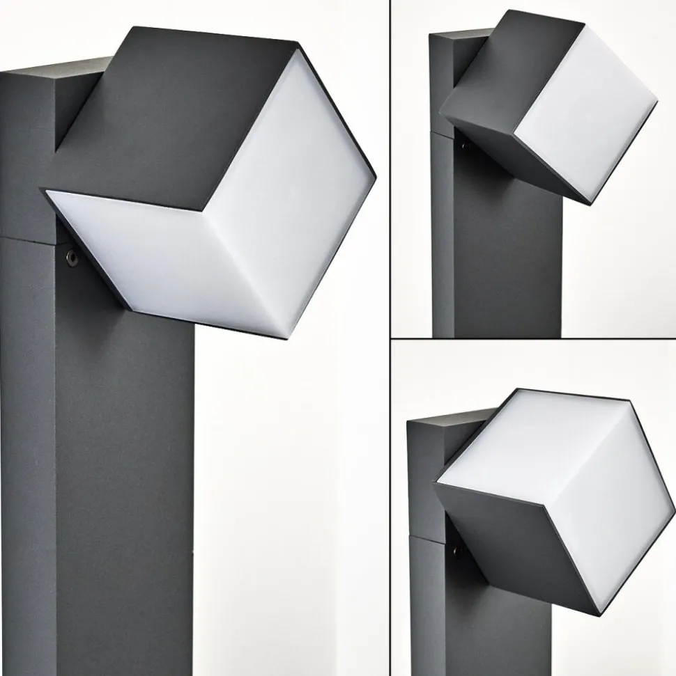 Borne Lumineuse Swanek Led Anthracite, 1 Lumiere