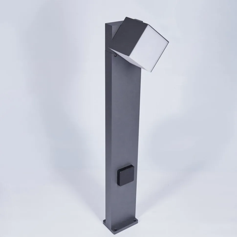 Borne Lumineuse Swanek Led Anthracite, 1 Lumiere