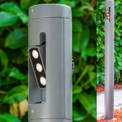 Borne Lumineuse Tetlin Led Anthracite, 3 Lumieres