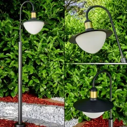Borne Lumineuse Theux Noir, 1 Lumiere