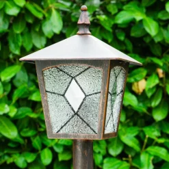 Borne Lumineuse Tok Rouille, 1 Lumiere