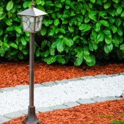 Borne Lumineuse Tok Rouille, 1 Lumiere