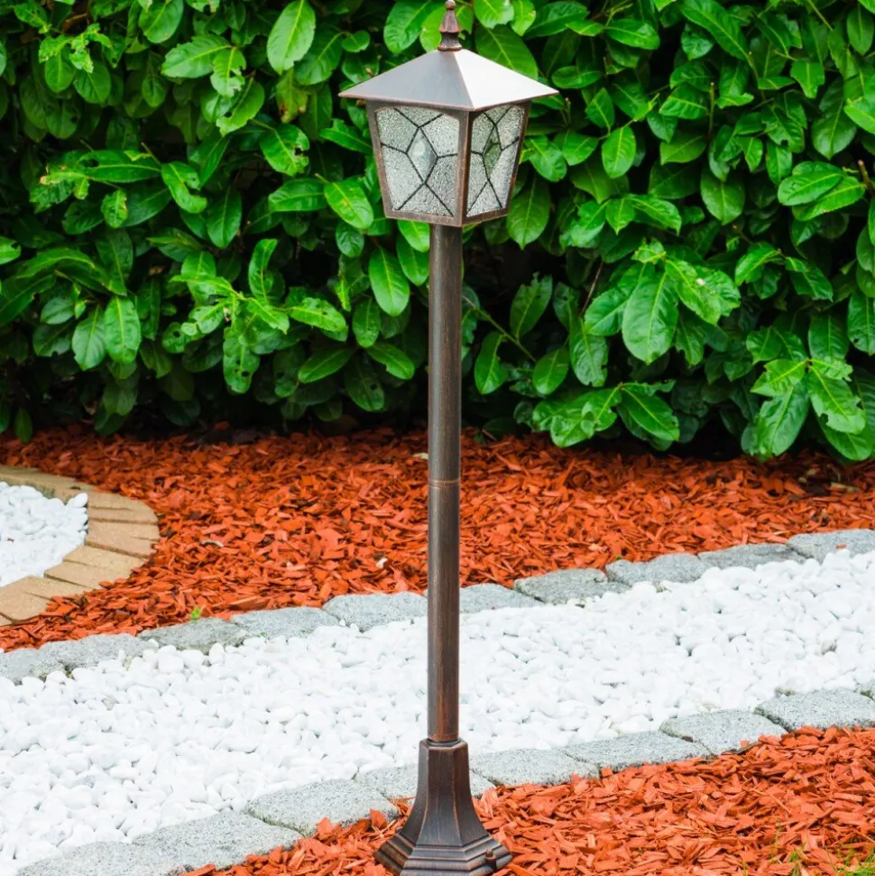 Borne Lumineuse Tok Rouille, 1 Lumiere