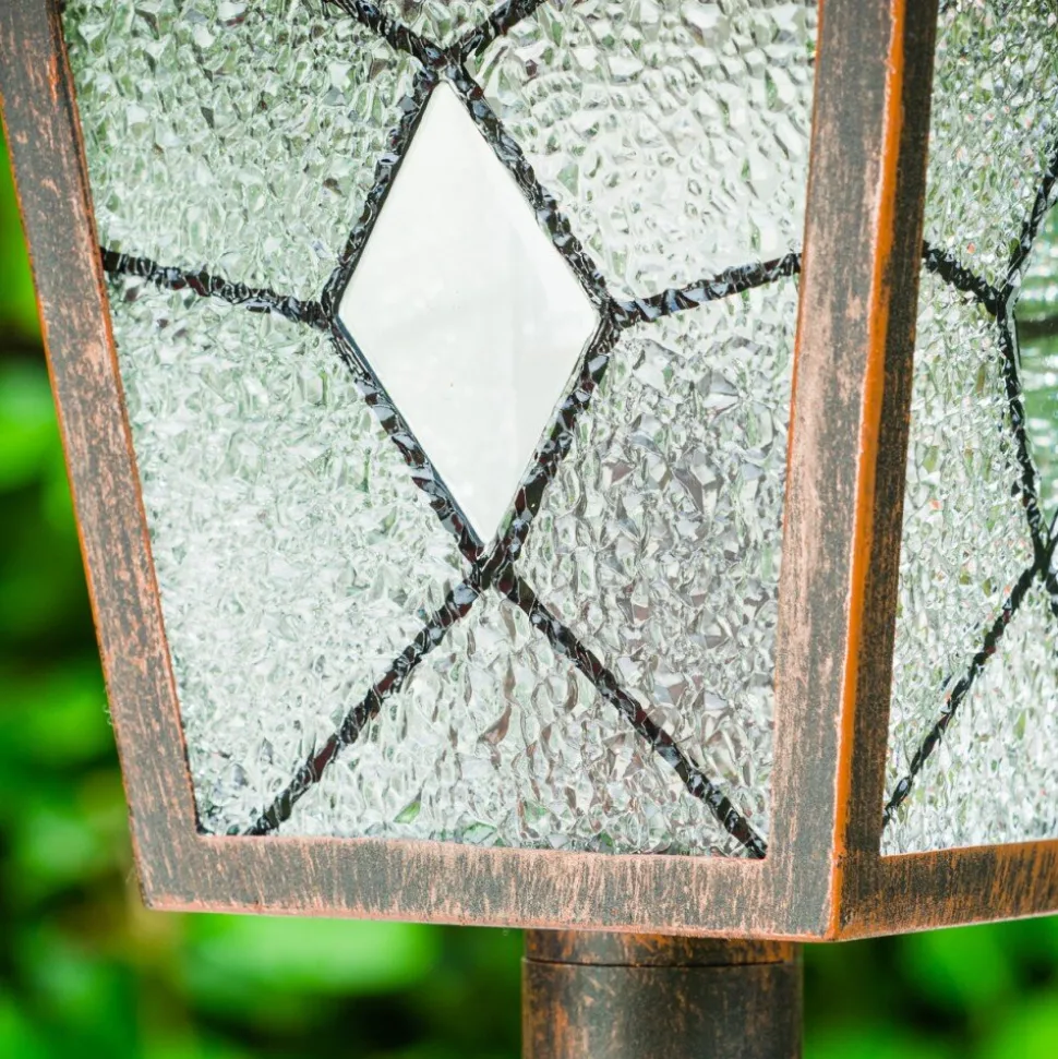 Borne Lumineuse Tok Rouille, 1 Lumiere