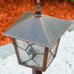 Borne Lumineuse Tok Rouille, 1 Lumiere
