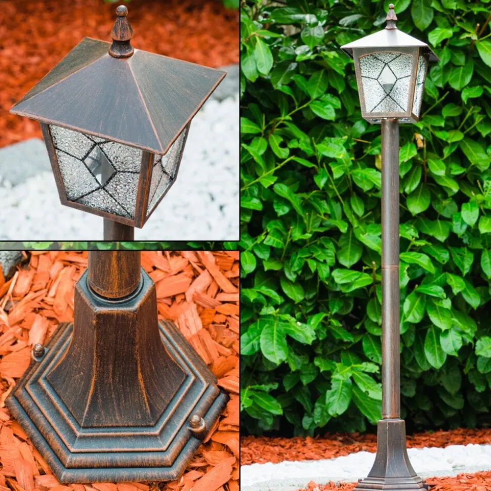 Borne Lumineuse Tok Rouille, 1 Lumiere