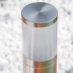 Borne Lumineuse Tolsona Acier Inoxydable, 1 Lumiere