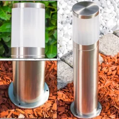 Borne Lumineuse Tolsona Acier Inoxydable, 1 Lumiere
