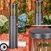 Borne Lumineuse Tolsona Noir, 1 Lumiere, Detecteur De Mouvement
