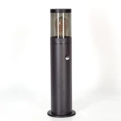 Borne Lumineuse Tolsona Noir, 1 Lumiere, Detecteur De Mouvement