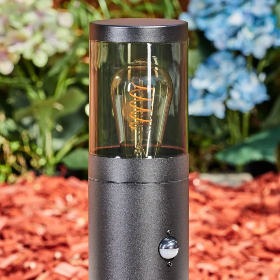 Borne Lumineuse Tolsona Noir, 1 Lumiere, Detecteur De Mouvement