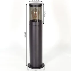 Borne Lumineuse Tolsona Noir, 1 Lumiere