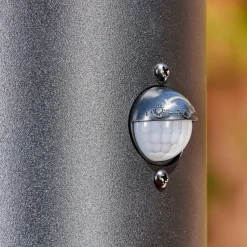 Borne Lumineuse Tolsona Noir, 1 Lumiere, Detecteur De Mouvement