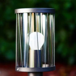 Borne Lumineuse Torsa Noir, 1 Lumiere