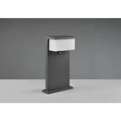 Borne Lumineuse Trio Nestos Led Anthracite, 1 Lumiere, Detecteur De Mouvement