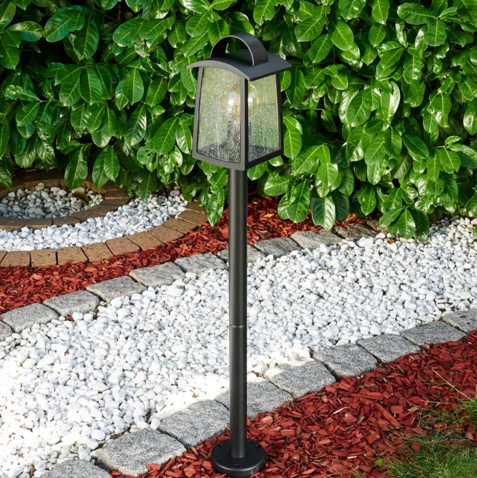 Borne Lumineuse Trosa Noir, 1 Lumiere