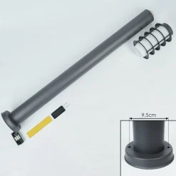 Borne Lumineuse Tunes Anthracite, 1 Lumiere