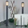 Borne Lumineuse Tunes Anthracite, 1 Lumiere, Detecteur De Mouvement