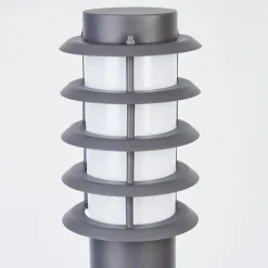 Borne Lumineuse Tunes Anthracite, 1 Lumiere, Detecteur De Mouvement
