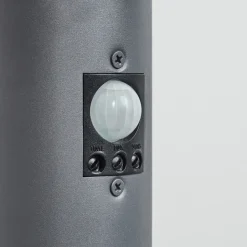 Borne Lumineuse Tunes Anthracite, 1 Lumiere, Detecteur De Mouvement