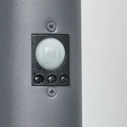 Borne Lumineuse Tunes Anthracite, 1 Lumiere, Detecteur De Mouvement