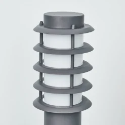Borne Lumineuse Tunes Anthracite, 1 Lumiere, Detecteur De Mouvement