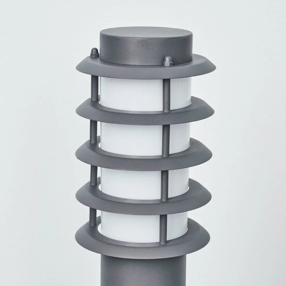 Borne Lumineuse Tunes Anthracite, 1 Lumiere, Detecteur De Mouvement
