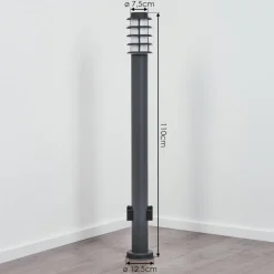 Borne Lumineuse Tunes Anthracite, 1 Lumiere