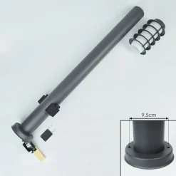 Borne Lumineuse Tunes Anthracite, 1 Lumiere