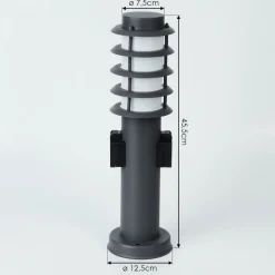 Borne Lumineuse Tunes Anthracite, 1 Lumiere