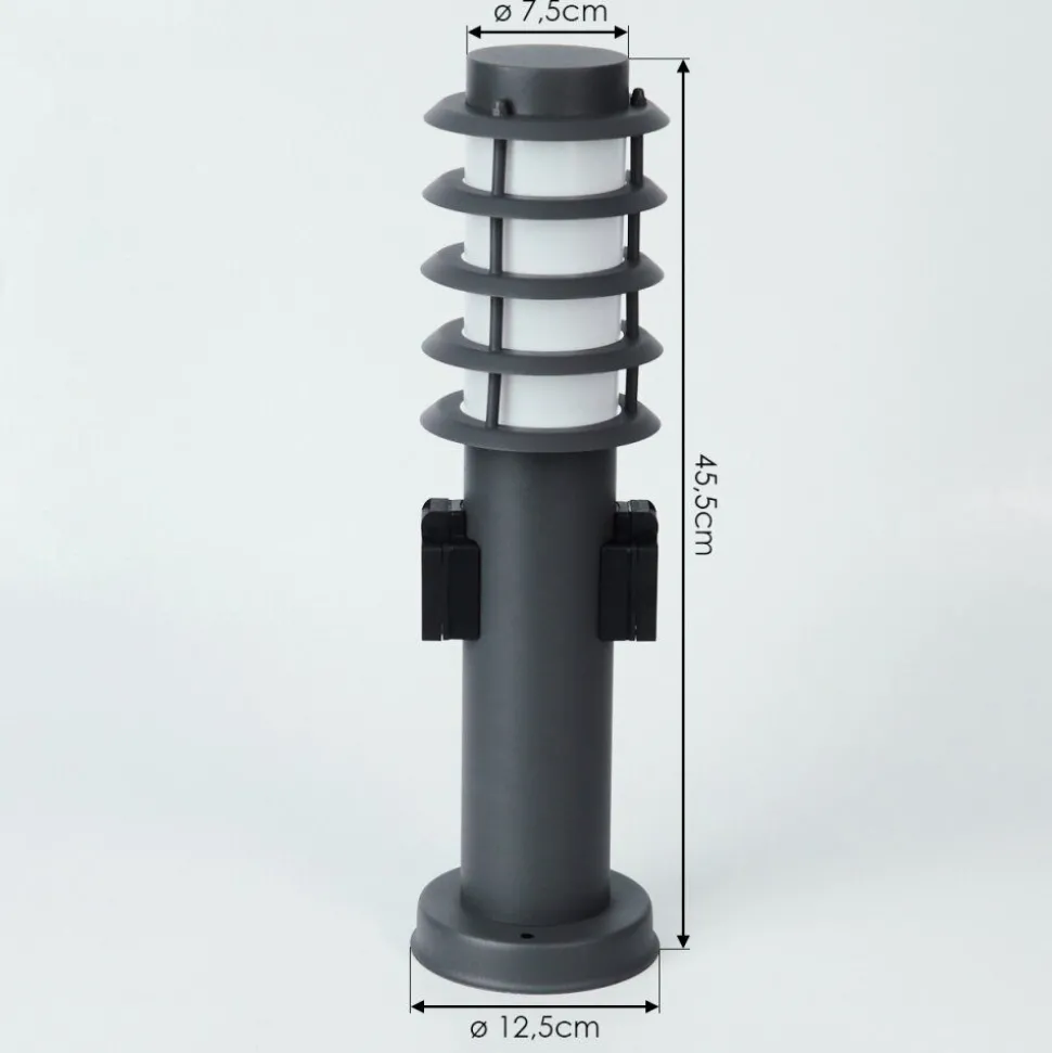 Borne Lumineuse Tunes Anthracite, 1 Lumiere