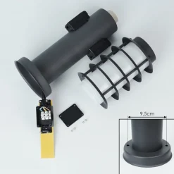 Borne Lumineuse Tunes Anthracite, 1 Lumiere