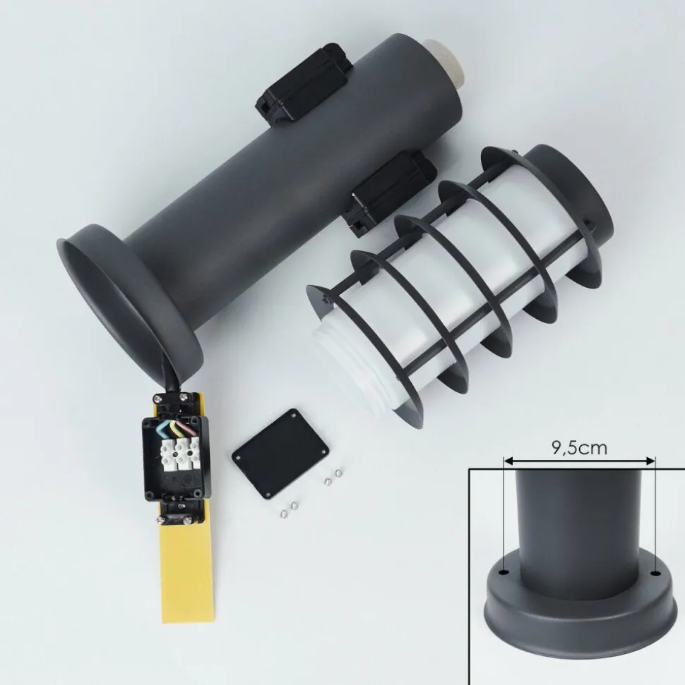 Borne Lumineuse Tunes Anthracite, 1 Lumiere