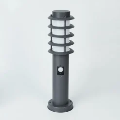 Borne Lumineuse Tunes Anthracite, 1 Lumiere, Detecteur De Mouvement