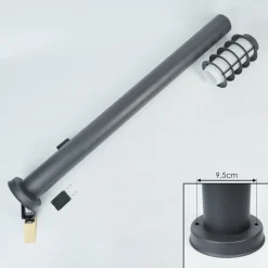 Borne Lumineuse Tunes Anthracite, 1 Lumiere