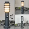 Borne Lumineuse Tunes Anthracite, 1 Lumiere, Detecteur De Mouvement