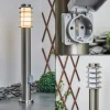 Borne Lumineuse Tunes Nickel Mat, 1 Lumiere