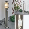 Borne Lumineuse Tunes Nickel Mat, 1 Lumiere, Detecteur De Mouvement