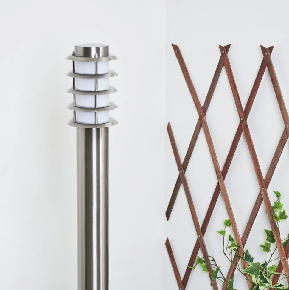 Borne Lumineuse Tunes Nickel Mat, 1 Lumiere