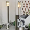 Borne Lumineuse Tunes Nickel Mat, 1 Lumiere