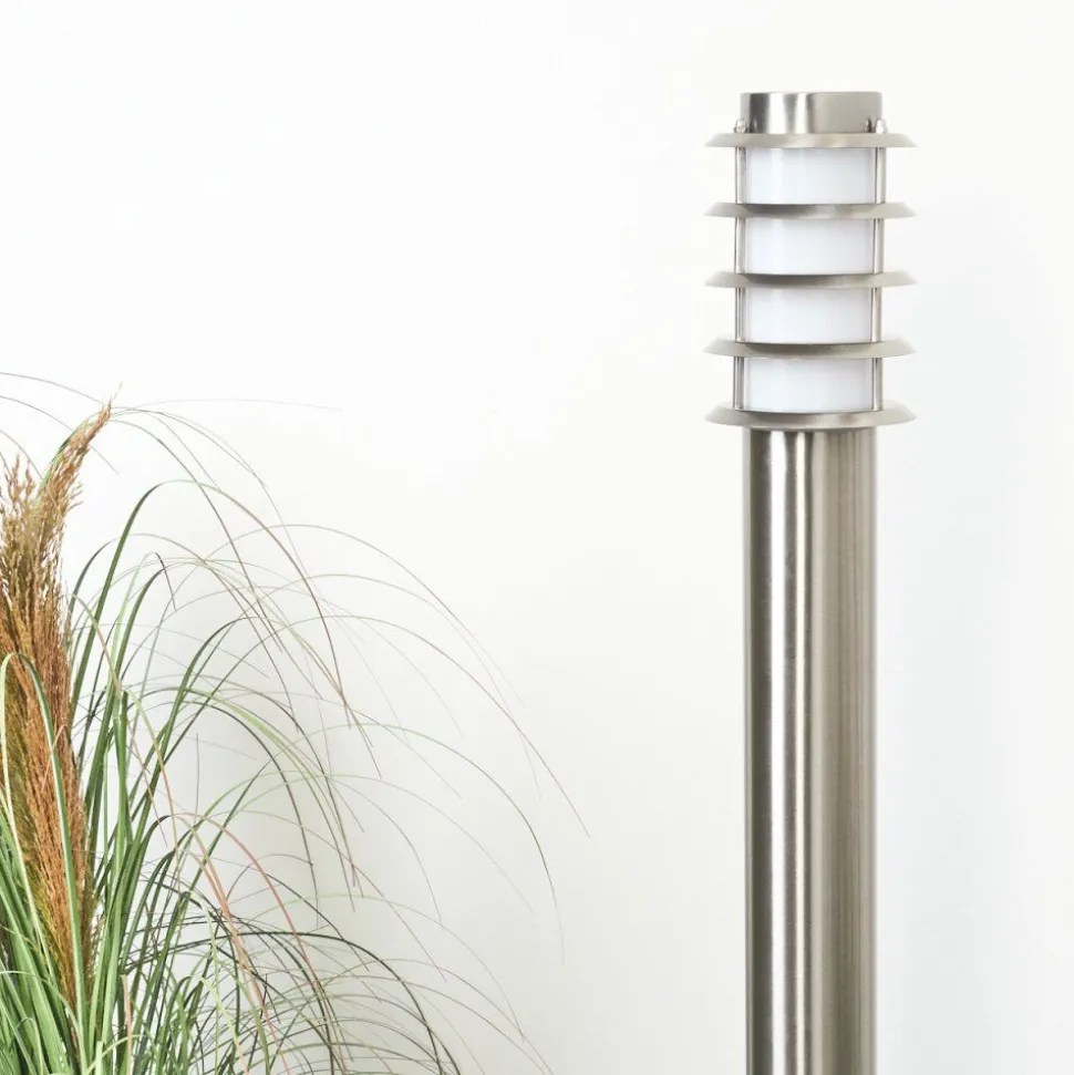 Borne Lumineuse Tunes Nickel Mat, 1 Lumiere