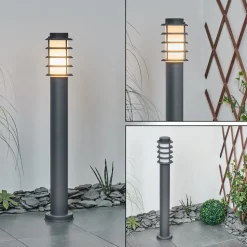 Borne Lumineuse Tunes Nickel Mat, 1 Lumiere