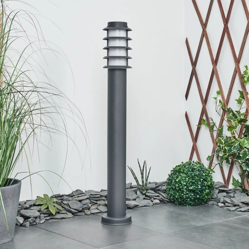 Borne Lumineuse Tunes Nickel Mat, 1 Lumiere