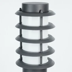 Borne Lumineuse Tunes Nickel Mat, 1 Lumiere