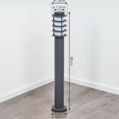 Borne Lumineuse Tunes Nickel Mat, 1 Lumiere