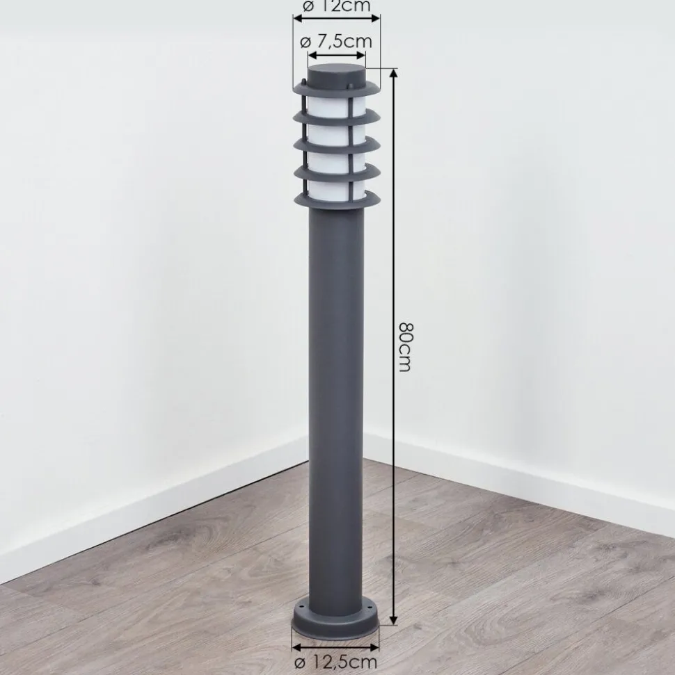 Borne Lumineuse Tunes Nickel Mat, 1 Lumiere