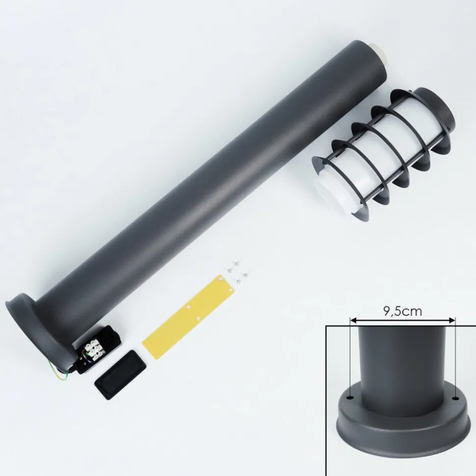 Borne Lumineuse Tunes Nickel Mat, 1 Lumiere