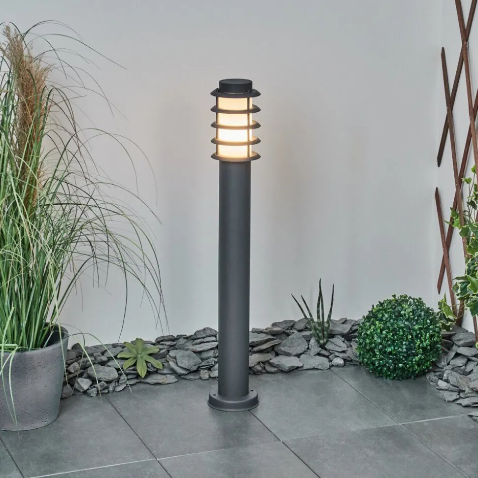 Borne Lumineuse Tunes Nickel Mat, 1 Lumiere