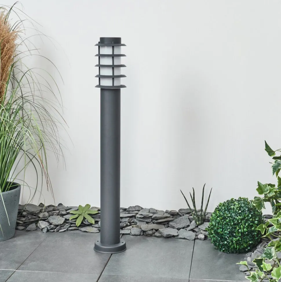 Borne Lumineuse Tunes Nickel Mat, 1 Lumiere