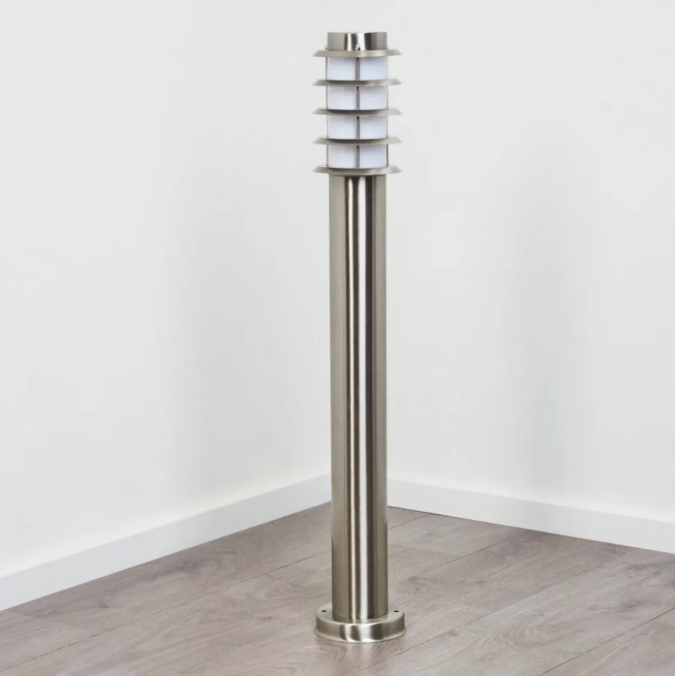 Borne Lumineuse Tunes Nickel Mat, 1 Lumiere